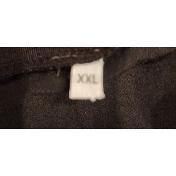 Its Fine Im Fine Everything Is Fine Womens V-Neck Top XXL Black Cotton Blend - Picture 2 of 9